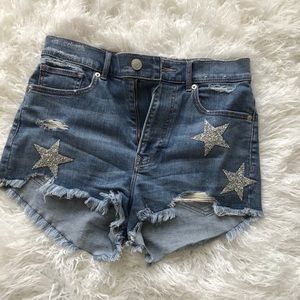 Express Sparkly Star Shorts